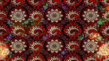 Simple cute pattern in small-scale flowers. Raster illustration. Floral sketch background for textile or book covers, manufacturing, wallpapers, print, gift wrap and scrapbooking.