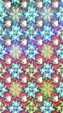 Tarafsız ve mavi renkte çiçekli bir çiçek deseni çiz. Suluboya tarzında tarafsız ve mavi renkte çiçekler.