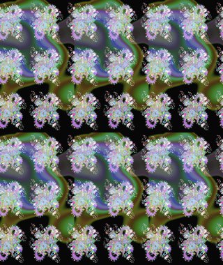 Gömlek, arka plan modelini çiz. Yeşil ve siyah renkli çiçekler. Tropik çiçekler.