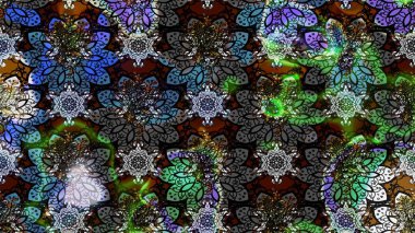 Raster illüstrasyonu. Gri ve siyah renkli çiçekler. Çiçek desenli eskiz, vuruşlar, sıçramalar, yaz çiçekleri..