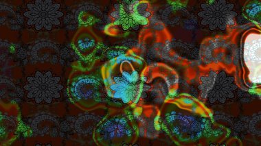 Çiçek arkaplan. Güzel kumaş deseni. Çizim raster deseni.