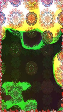 Süslü zentangle çizim dokusu, soyut çiçeklerle süslenmiş. Çiçek deseni duvar kağıdı, desen dolguları ve web sayfası arka planı için kullanılabilir. Şekillendirilmiş çiçekli çizim deseni.