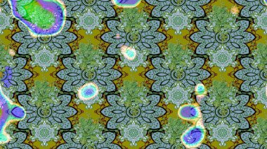 Raster çiçek desenli çiçek deseni, yapraklar, dekoratif elementler, sıçrama, lekeler, el çizimi kontur çizgileri ve Doodle çizim stili, grafik raster çizim çizimi.