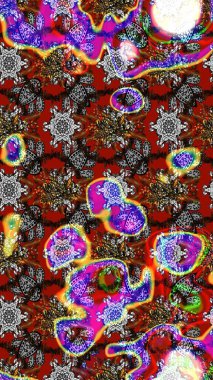 Çiçekli çiçek deseni, suluboya. Süslü kumaş deseni. Raster deseni.