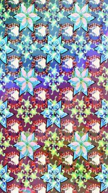 Doğal kozmetik ürünleri, parfüm, çiçekçi dükkanı için bahar ihalesi tasarımı. Paket kağıdı için en iyisi. Karşılama ya da düğün geçmişi olarak kullanılabilir. Mavi ve nötr lale çiçekli Raster çizim deseni.