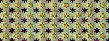 Robot resim. Küçük çiçekteki sevimli çiçek deseni. Raster illüstrasyonu.