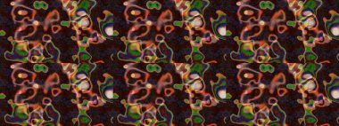 Kahverengi ve mor renkli çiçekler. Küçük çiçekte sevimli çiçek deseni var..