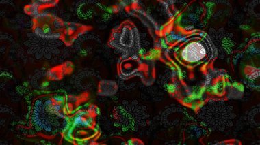 Renkli Bahar Teması eskiz kalıbı. Düz Çiçek Elementleri Tasarımı. Süslü kumaş deseni. Raster illüstrasyonunda çiçek deseni çizimi.