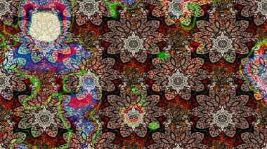 Çiçekli zambakların eskiz geçmişi. Parlak çiçekli kolaj çiçekleri kahverengi ve siyah. Çiçek tasarımı için inanılmaz kolaj cennet tarzı..