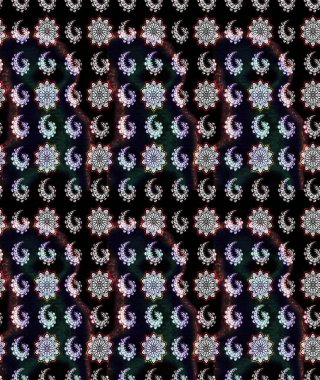 Modern gelişim, siyah ve gri raster arka plan duvar kâğıdı illüstrasyonu, klasik çizgi çizgisi, desenli desenli çiçekler, çiçekli süsler. Çiçekli el çizimi çizimi deseni.