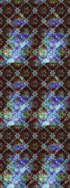 Düz Çiçek Elementleri Tasarım Raster illüstrasyonu. Çiçek desenli eskiz. Renkli Bahar Teması eskiz kalıbı. Mavi ve kahverengi renkte çiçekler.