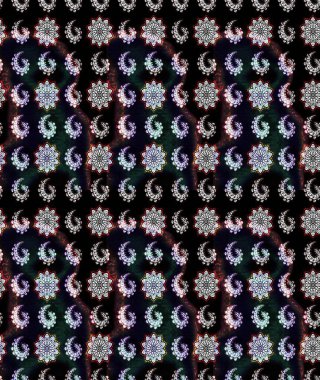 Modern gelişim, siyah ve gri raster arka plan duvar kâğıdı illüstrasyonu, klasik çizgi çizgisi, desenli desenli çiçekler, çiçekli süsler. Çiçekli el çizimi çizimi deseni.