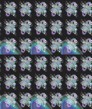 Bahar mevsimi. Nazik romantik baskı. Raster güzel bir çiçek deseni çizmiş. Tatil havası..