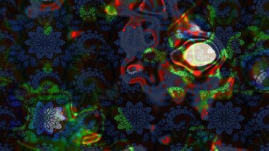 Siyah ve mavi renkte çiçekler. Çiçek desenli eskiz. Tişört baskısı için çiçek boyama rasteriName.