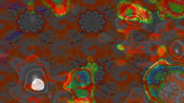 Modern stil dokusu. Çiçek desenli raster, kahverengi ve gri çizgi grafik deseni soyut raster arkaplan.