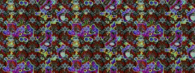 Düz Çiçek Elementleri Tasarımı. Kahverengi ve gri renkli çiçekler. Güzel çiçek deseni. Renkli Bahar Teması çizim şablonu.