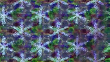 Renkli unsurlarla hareketli arka plan görüntüleri. Çiçekler. Eski model. Bayrak tarzı. Video kaydı. Şablon. Döngü. Kusursuz.. 