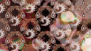 Renkli unsurlarla hareketli arka plan görüntüleri. Çiçekler. Eski model. Bayrak tarzı. Video kaydı. Şablon. Döngü. Kusursuz.. 