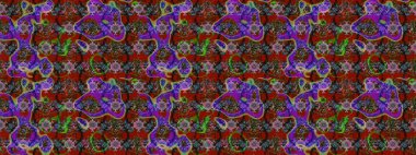 Raster illüstrasyonu. Şirin çiçekli eskiz deseni ve kırmızı ve kahverengi renkli yapraklar, suluboya çiçek deseni, duvar kağıdı, kart veya kumaş için fayanslı.