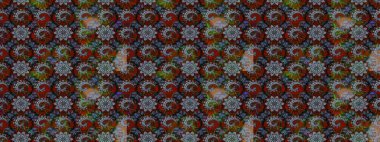 Hediye ambalaj kağıdı, tebrik kartları, posterler ve pankart tasarımı. Gri ve kahverengi renkli çiçekler. Raster düz çiçek çizim deseni.