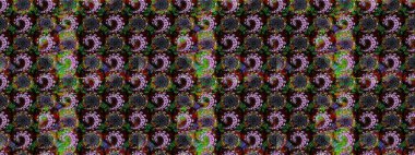 Süslü kumaş deseni. Çiçekli çiçek deseni, suluboya. Raster deseni.