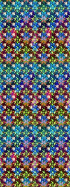 Suluboya etkisi. Raster deseni. Botanik çizim kalıbı. Organik elementler.