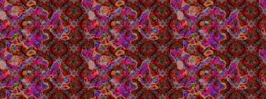 Güzel çiçek deseni. Renkli Bahar Teması eskiz kalıbı. Düz Çiçek Elementleri Tasarımı. Kahverengi ve kırmızı renkte çiçekler.