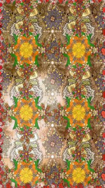 Raster illüstrasyonu. Küçük çiçekteki sevimli çiçek deseni. Çizim.