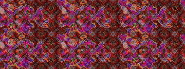 Güzel çiçek deseni. Renkli Bahar Teması eskiz kalıbı. Düz Çiçek Elementleri Tasarımı. Kahverengi ve kırmızı renkte çiçekler.