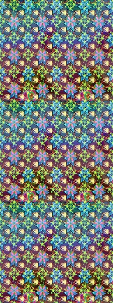 Şirin karalama çiçekleri olan kusursuz çiçek desenleri. El yapımı çiçek ve bitki koleksiyonu. Raster illüstrasyonu. Robot resim tarzı mavi ve kahverengi renkler. Raster illüstrasyonu.