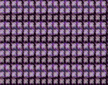 Raster illüstrasyonu. Küçük çiçekli şirin bir desen. Çiçek ve yapraklı çiçek deseni.