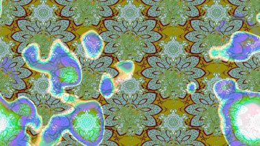 Suluboya, elle çizilmiş. Vadinin yeşil ve mavi renkli çiçekleri. Raster - stok. Taslak arkaplan deseni.