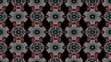 Raster illüstrasyonu. Anti-stres için soyut örnek sayfası. Siyah ve gri renklerde.