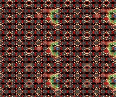 Çiçekli karalama şeklinde Raster çiçek deseni. Nazik, yaz çiçekleri siyah ve kırmızı renklerde. Raster illüstrasyonu.