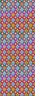 Şirin çiçekli eskiz deseni ve nötr ve mavi renklerde yapraklar, suluboya çiçek deseni, duvar kağıdı, kart ya da kumaş için fayanslı. Raster illüstrasyonu.