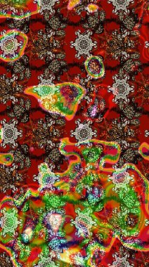 Moda baskıları için zarif bir şablon. Küçük çiçekte güzel bir desen. Robot resim. Motley illüstrasyonu. Çiçekli bahar çiçekleri. Küçük renkli çiçekler..