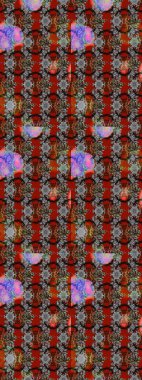 Kabile sanatı boho baskısı, klasik çiçek arkaplanı. Soyut etnik raster çizim kalıbı. Arkaplan dokusu, duvar kağıdı, gri ve kahverengi renkli çiçek teması.