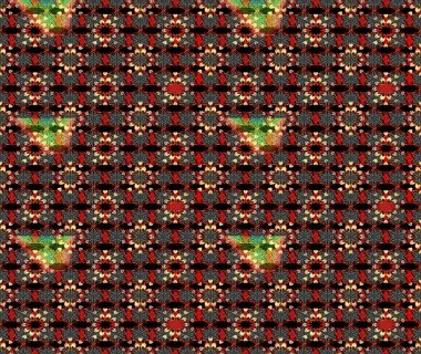 Siyah ve kırmızı çiçekli eskiz deseni, suluboya çiçek deseni, sevimli çiçek, duvar kağıdı, kart veya kumaş için fayanslı. Raster - stok.