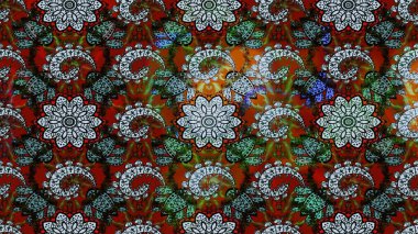 Çiçek arkaplanlı soyut zarafet eskiz deseni. Raster Güzel kumaş deseni.