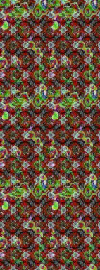 Düz Çiçek Elementleri Tasarımı. Raster illüstrasyonu. Chichi 'nin kumaş kalıbını çiz. Çiçek deseni. Renkli Bahar Teması çizim şablonu.