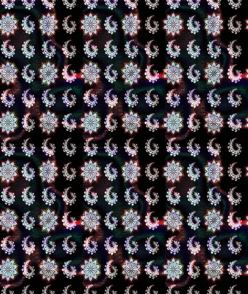 Raster illüstrasyonu. Çiçekli güzel suluboya desen. Siyah ve gri renklerde.