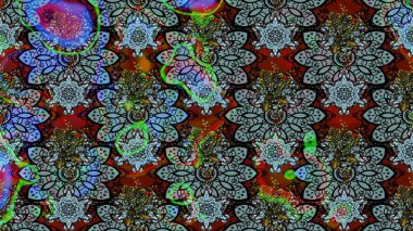 Motley illüstrasyonu. Mavi ve siyah çiçekli bahar çiçekleri. Küçük çiçekte güzel bir desen. Küçük renkli çiçekler. Moda baskıları için zarif bir şablon.