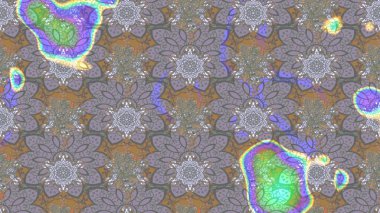 Renkli Bahar Teması eskiz kalıbı. Sevimli çiçek raster deseni. Gri ve nötr renkte çiçekler. Düz Çiçek Elementleri Tasarımı.