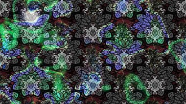 Tropical sketch pattern with many gray and black abstract flowers. Cute Floral pattern in the small flower. Varicologray and black raster sketch illustration.