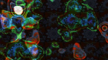 Siyah ve gri renkte çiçekler olan çiçek deseni çiz. Suluboya tarzında siyah ve gri renkte çiçekler.