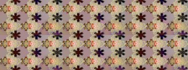 Süslü kumaş deseni. Raster deseni. Çiçekli çiçek deseni, suluboya..