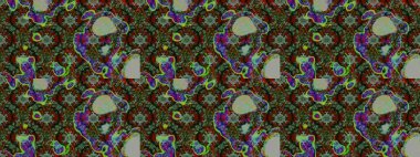 Çiçek deseni duvar kağıdı, desen dolguları ve web sayfası arka planı için kullanılabilir. Şekil verilmiş çiçeklerle eskiz deseni. Süslü zentangle çizim dokusu, soyut çiçeklerle süslenmiş..