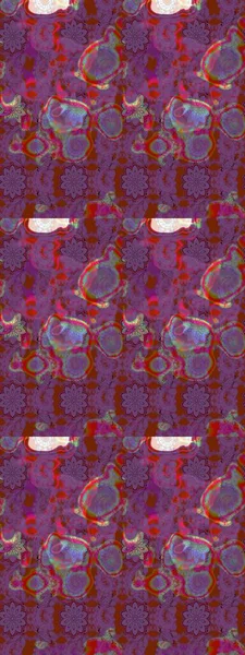 Süslü kumaş deseni. Renkli Bahar Teması eskiz kalıbı. Düz Çiçek Elementleri Tasarımı. Raster illüstrasyonunda çiçek deseni çizimi.