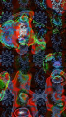 Raster çiçekli arka plan. Düz Çiçek Elementleri Tasarımı. Güzel kumaş deseni. Yazdır. Güzel eskiz şekli. Renkli Yaz Teması çizim şablonu.