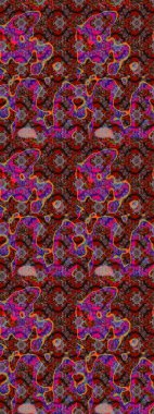 Tekstil, kumaş, kapaklar, duvar kağıtları, baskı, naylon, koleksiyon defteri, örgü, dekupaj için güzel bir eskiz. Küçük kahverengi ve kırmızı çiçeklerle oldukça kaliteli besin torbası deseni.